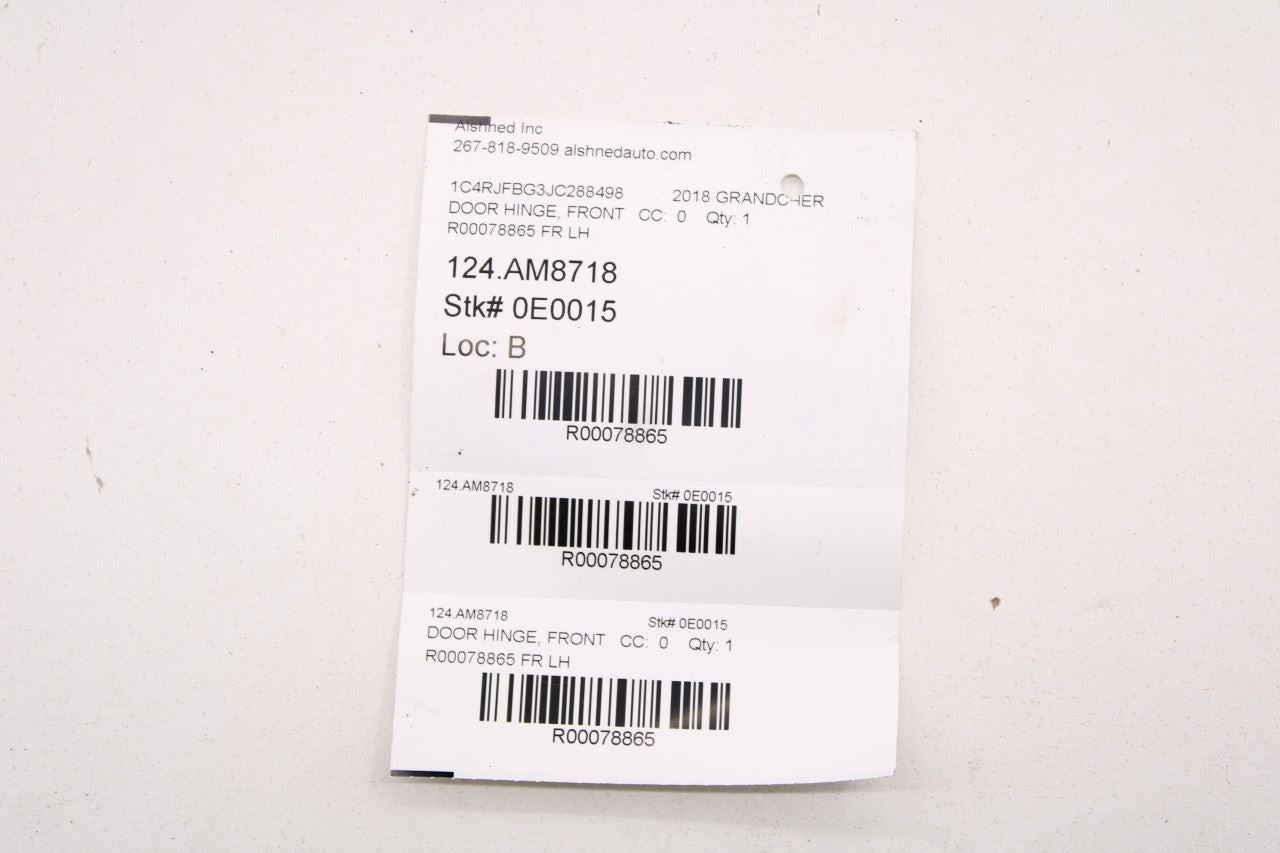 2011-2021 Jeep Grand Cherokee Limited Front Left Door Hinge Upper and Lower Pair - Alshned Auto Parts