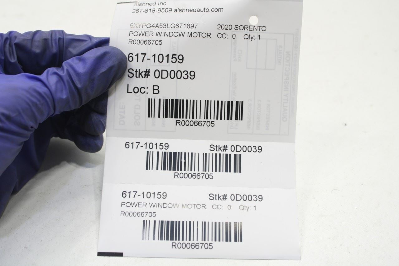 2019-2020 KIA Sorento LX Front Right Door Power Window Motor 82460-C5220 OEM - Alshned Auto Parts