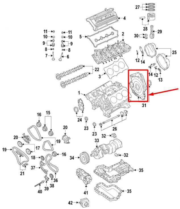 2010-2016 Audi S4 Premium Plus 3.0L Engine Timing Chain Rear Main Seal Retainer1