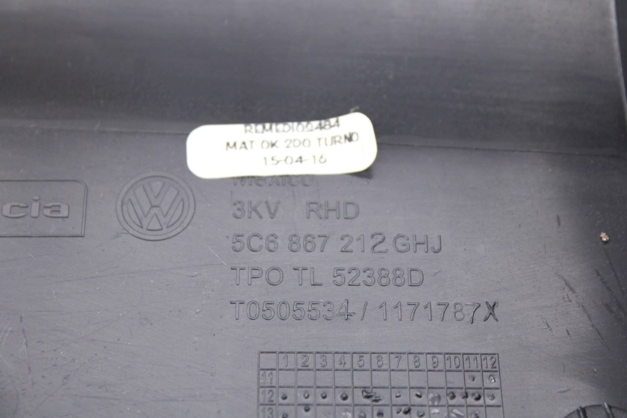 2015-18 Volkswagen Jetta Sport Rear Right Side Door Trim Panel 5C6867212GHJ OEM14