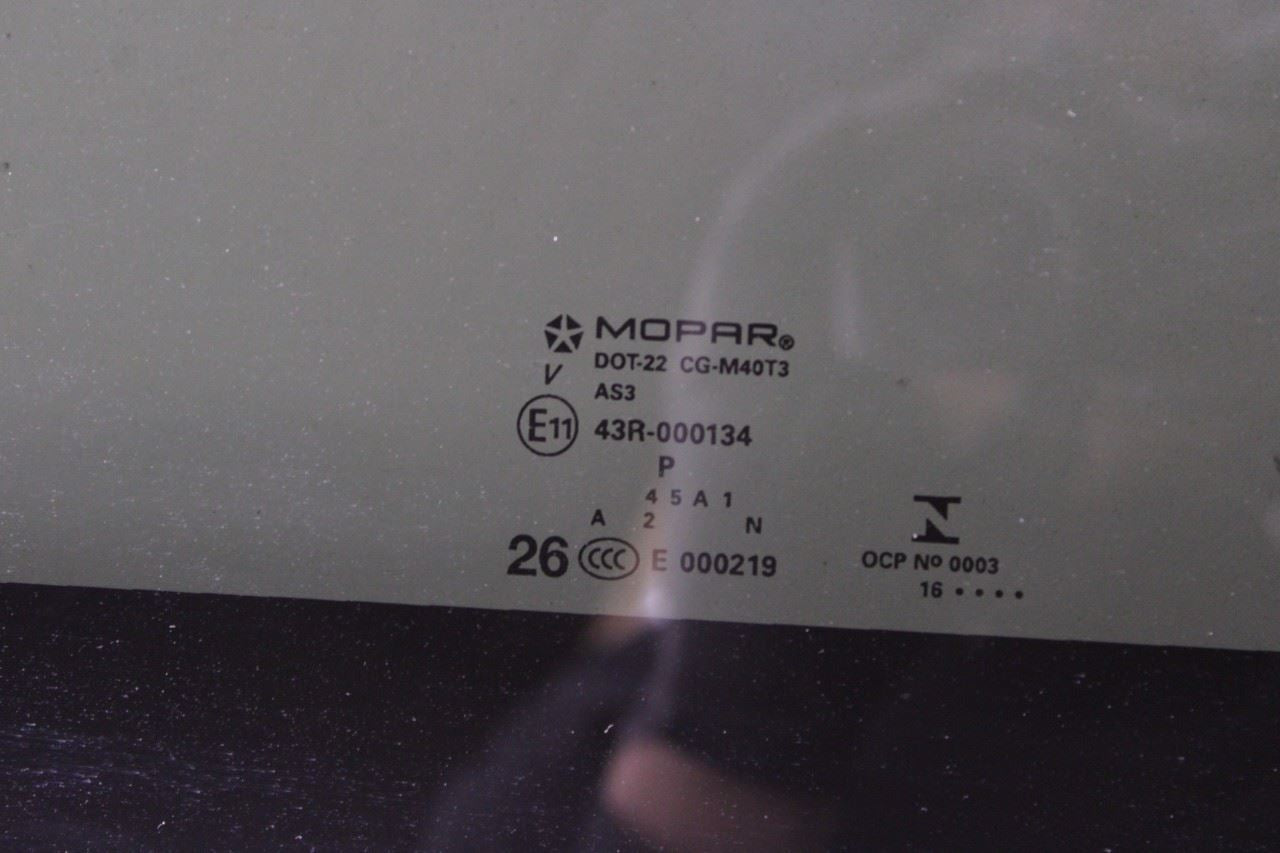 2011-21 Jeep Grand Cherokee Overland Rear Fixed Sunroof Window Glass 68081060AB - Alshned Auto Parts