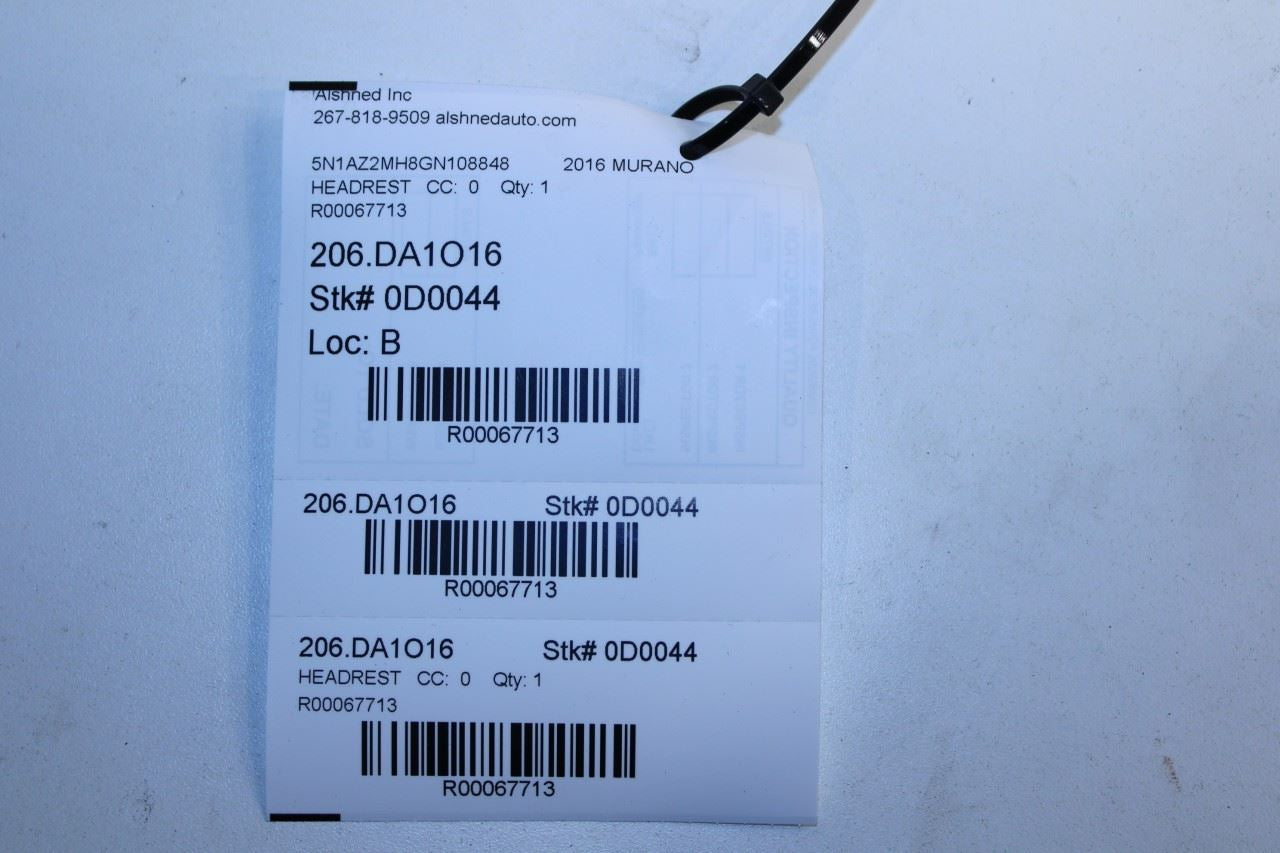 15-20 Nissan Murano Platinum Rear Right and LH 2nd Row Center Seat Headrest Set - Alshned Auto Parts