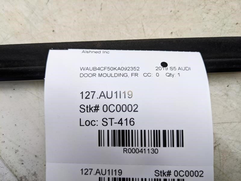 2018-2023 Audi S5 Front Left Door Window Belt Molding Chrome 8W8-853-283-2ZZ OEM - Alshned Auto Parts