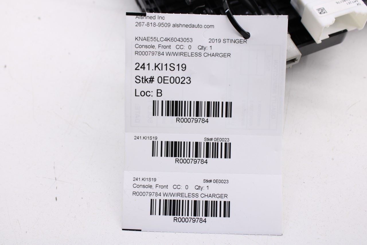 2018-21 Kia Stinger GT2 AWD Front Center Console Pocket Assembly Trim 84680J5620 - Alshned Auto Parts