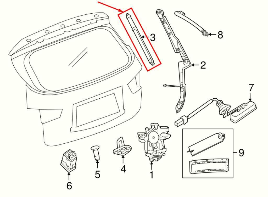 2019-20 Nissan Pathfinder SV Rear Left and Right Liftgate Lift Support Cylinder - Alshned Auto Parts