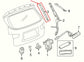 2019-20 Nissan Pathfinder SV Rear Left and Right Liftgate Lift Support Cylinder - Alshned Auto Parts