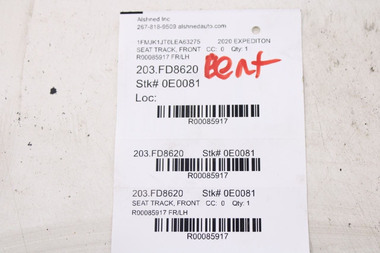 18-24 Ford Expedition Max XLT Front Driver LH Side Seat Lower Track Frame *ReaD* - Alshned Auto Parts