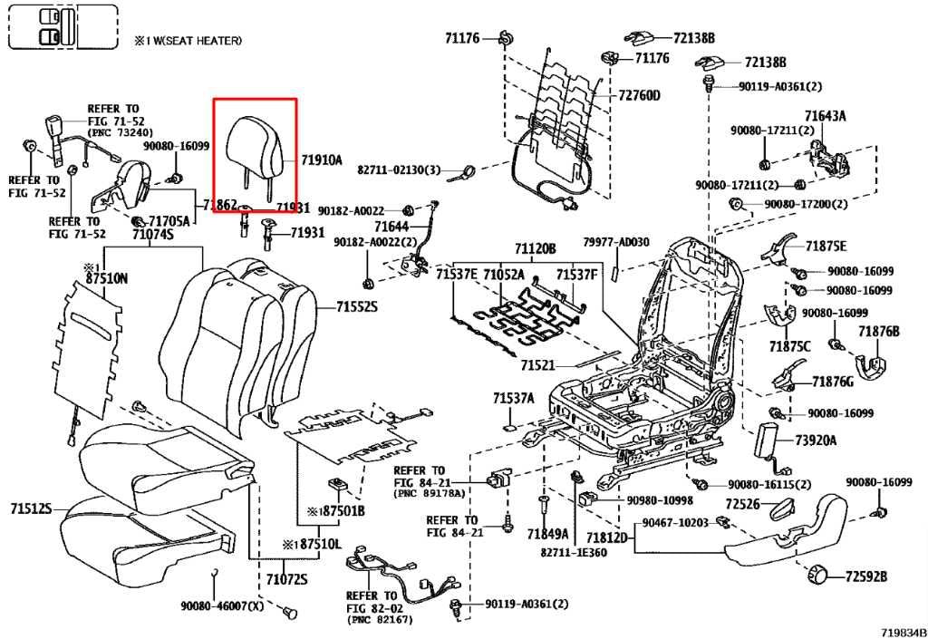 15-23 Toyota Tacoma Limited 3.5L 4WD Front Right and Left Side Seat Headrest Set - Alshned Auto Parts