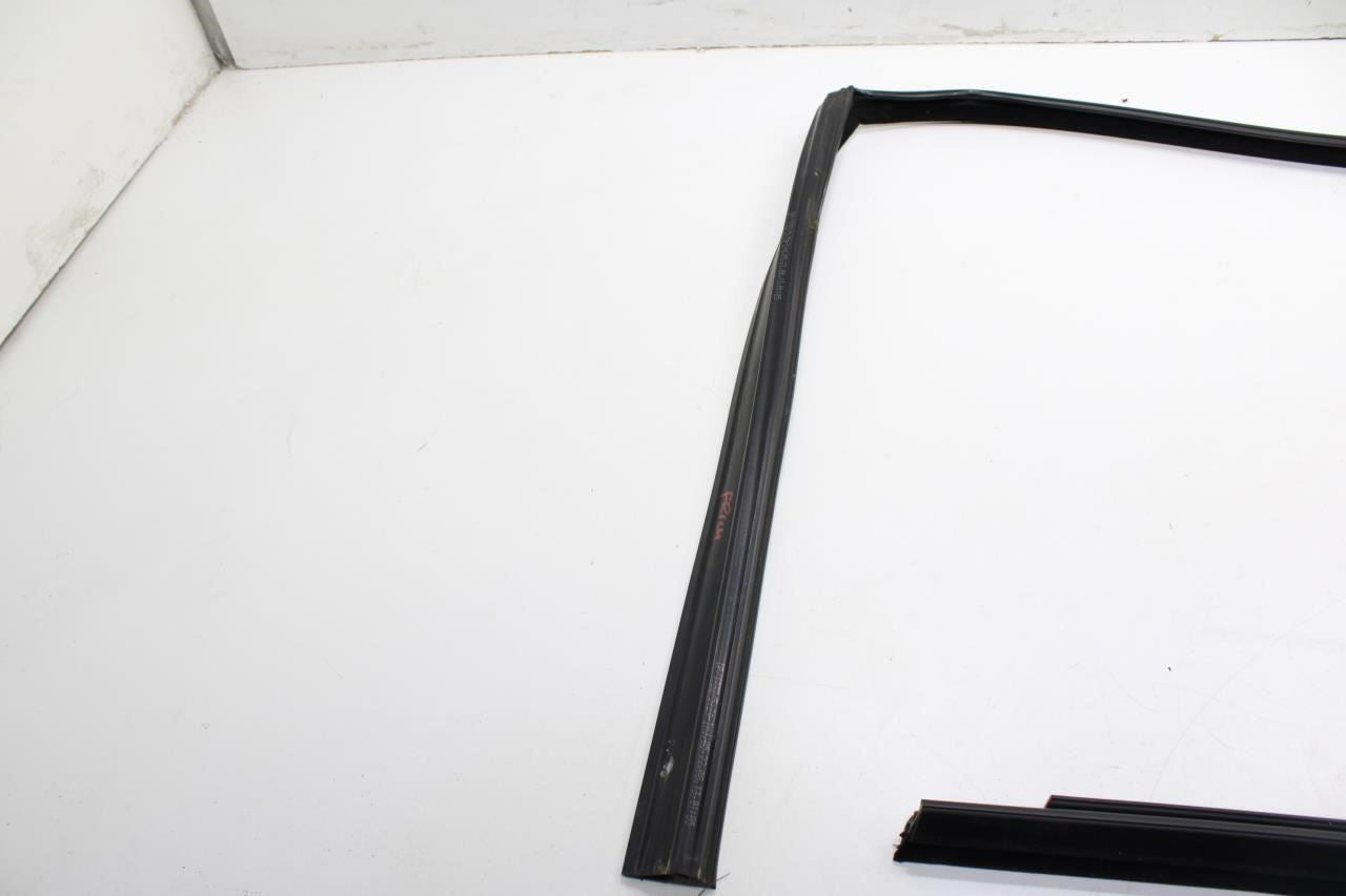 10-15 BMW 750i xDrive Front Left Door Run Channel Belt Outer Inner Molding Seal - Alshned Auto Parts