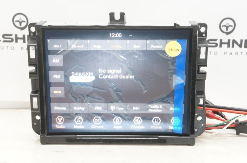 2019-20 Jeep Cherokee Uconnect 8.4'' Display Audio Radio Receiver 68297446AG OEM - Alshned Auto Parts