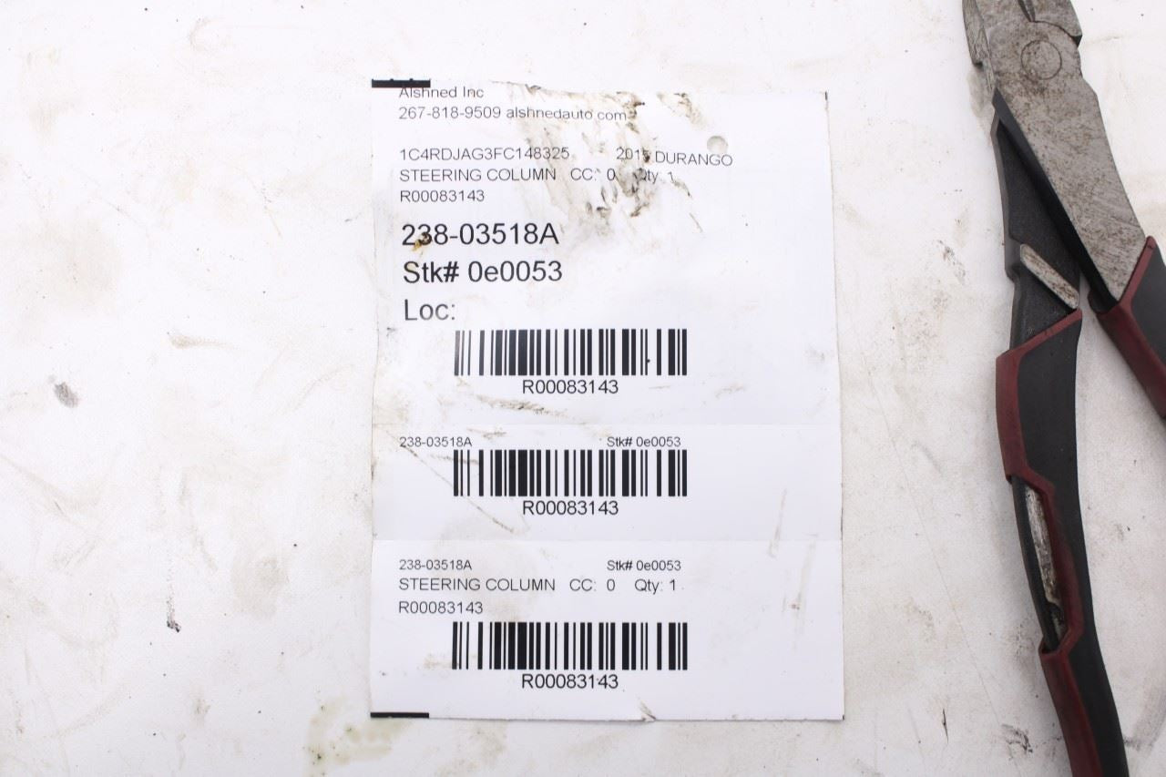 2014-2015 Dodge Durango SXT 3.6L AWD Steering Column Assembly 68140621AD OEM14