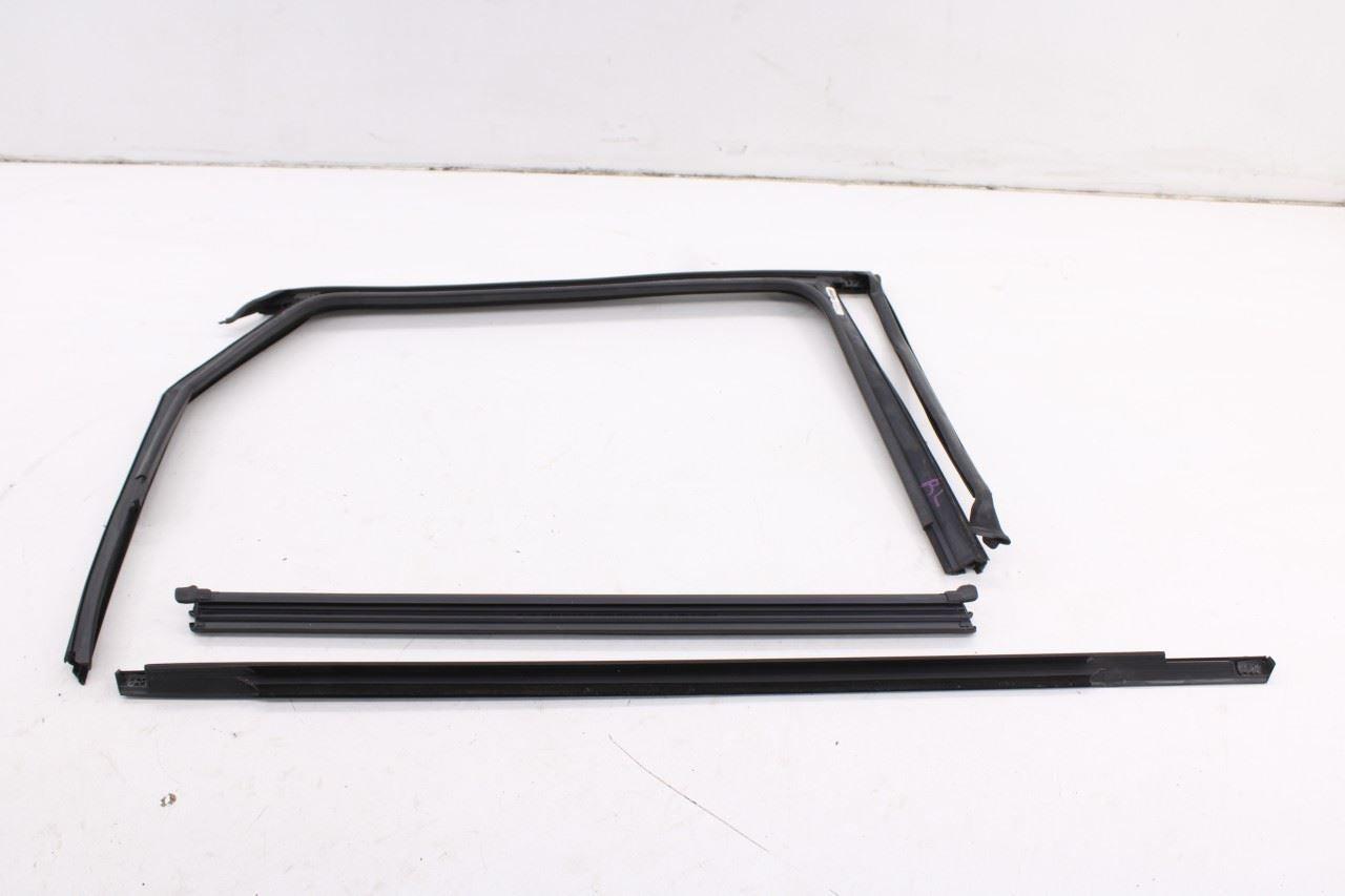 2019-26 Volkswagen Jetta SE Rear Left Door Run Channel w/ Belt Weatherstrip Set - Alshned Auto Parts