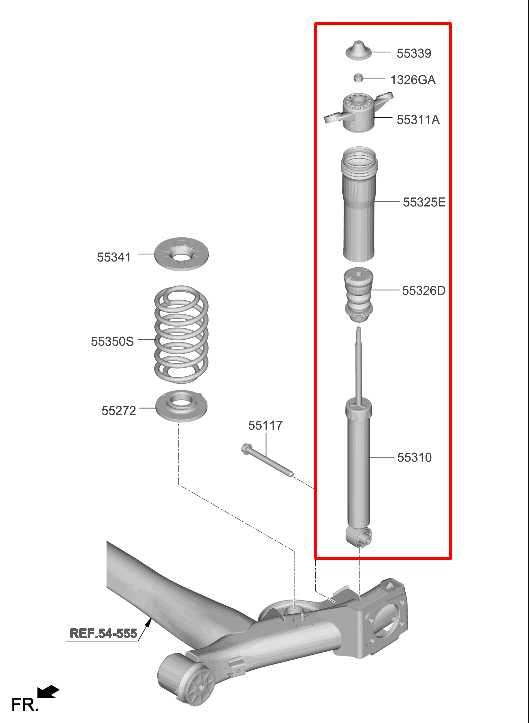 21-23 Hyundai Elantra SEL 2L FWD Rear RH or LH Shock Strut Absorber 55307-AA720 - Alshned Auto Parts