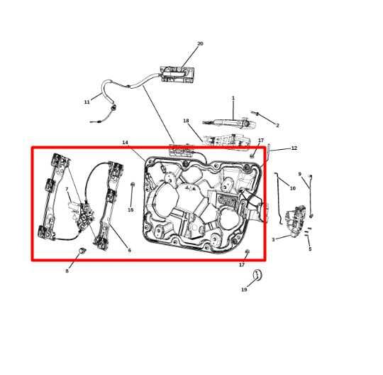 11-21 Jeep Grand Cherokee Front Right Door Window Regulator w Carrier 68231062AE - Alshned Auto Parts