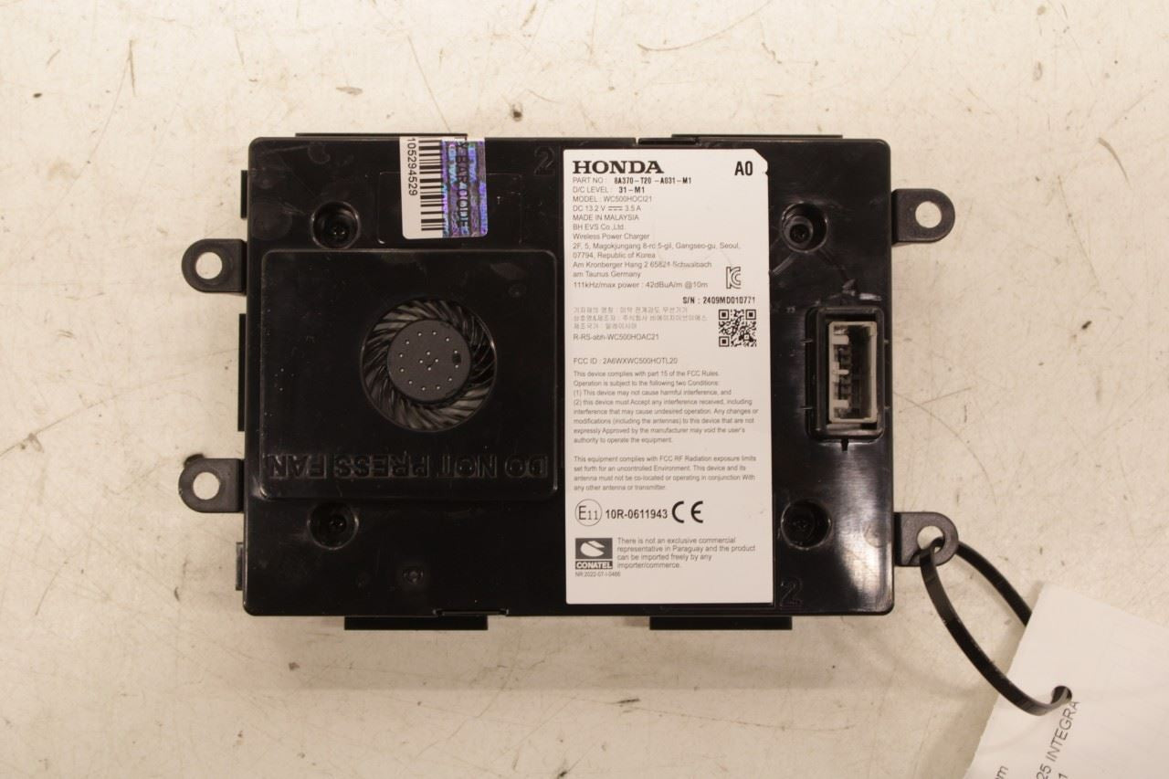 2023-2026 Acura Integra A-Spec Wireless Charging Control Module 8A370-T20-A03 - Alshned Auto Parts