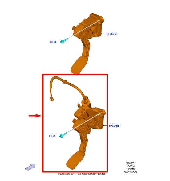 15-20 Ford F150 Platinum Adjust Accelerator and Brake Pedal Assy HL3Z-2455-B OEM - Alshned Auto Parts