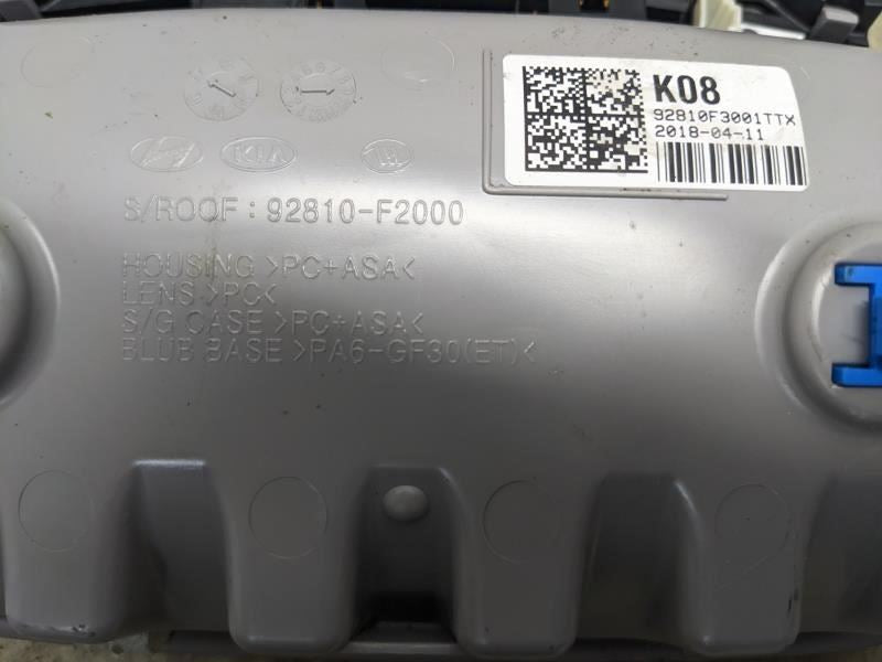 2016-2020 Hyundai Elantra Roof Overhead Console Dome Light 92810-F3001TTX OEM - Alshned Auto Parts