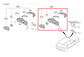 2019-2020 Hyundai Santa Fe SEL 2.4L AWD Passenger Right Side Rear View Mirror - Alshned Auto Parts