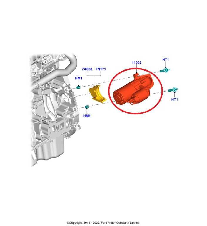 2020-2025 Ford Escape 2.0L SEL Engine Starter Motor JX6T-11000-AC OEM - Alshned Auto Parts