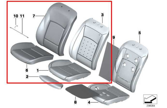 2013-15 BMW 750i xDrive 4.4L Front RH Side Seat Complete Leather 52107303826 OEM - Alshned Auto Parts