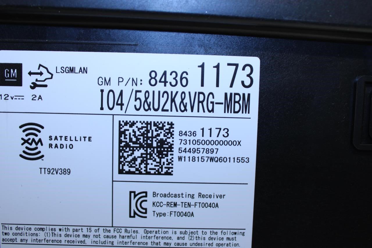 2018-2021 Buick Encore Audio Equipment Radio Receiver 84361173 OEM - Alshned Auto Parts