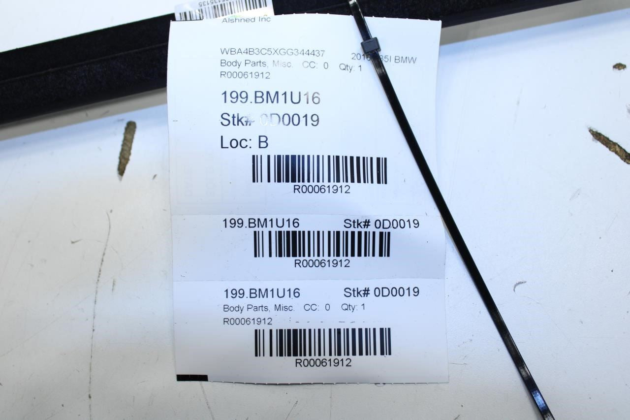 15-16 BMW 435i Gran Coupe xDrive Rear Right Door Inner Belt Weatherstrip 7310208 - Alshned Auto Parts