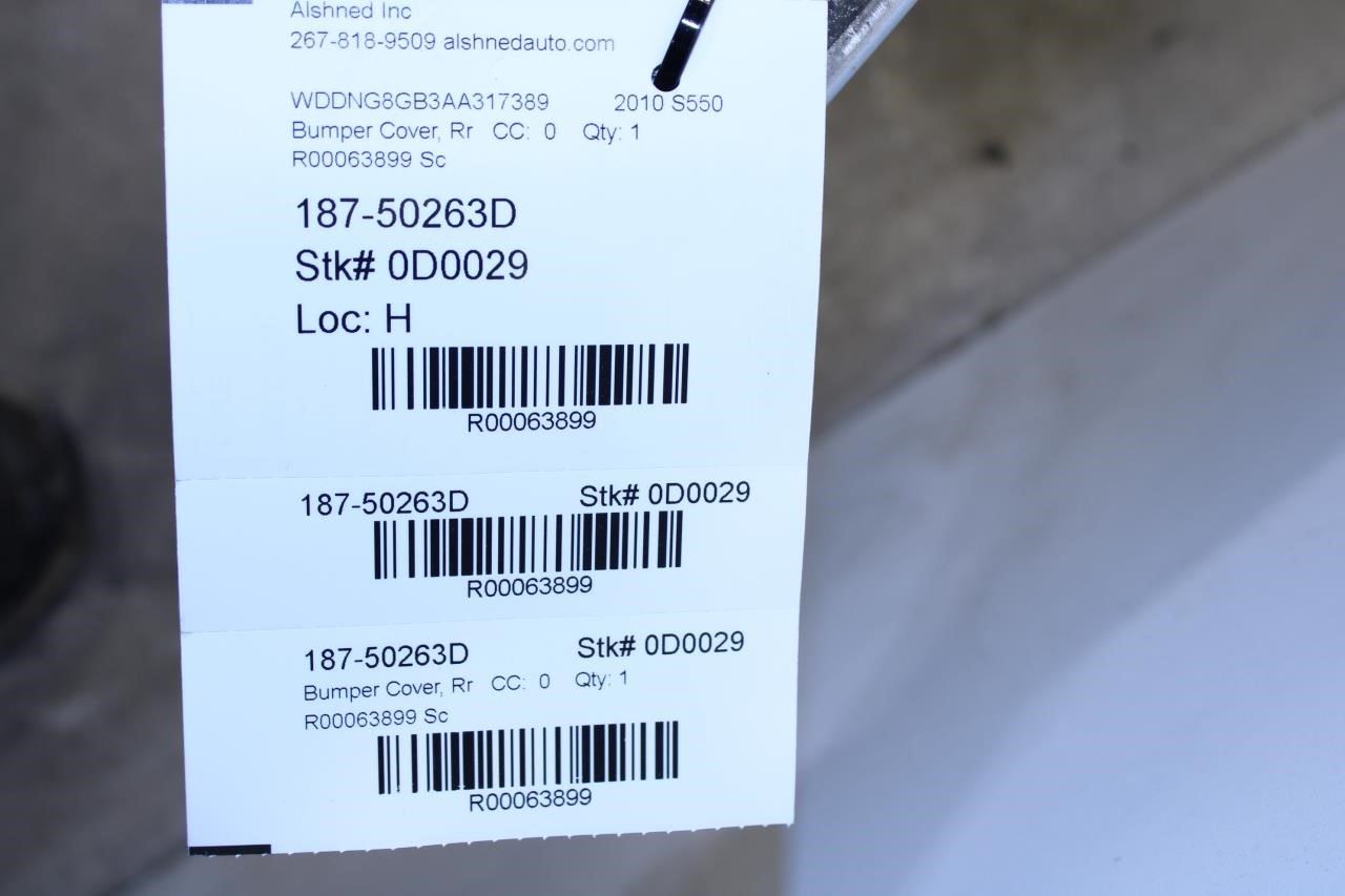 2010-2013 Mercedes-Benz S550 Rear Bumper Cover 221-880-54-40-9999 OEM - Alshned Auto Parts