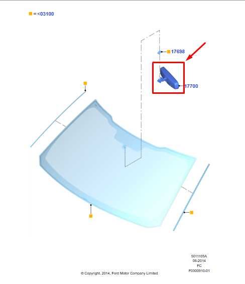 2010-17 Ford F150 SuperCab Lariat Interior Inside Rear View Mirror BU5Z-17700-D - Alshned Auto Parts