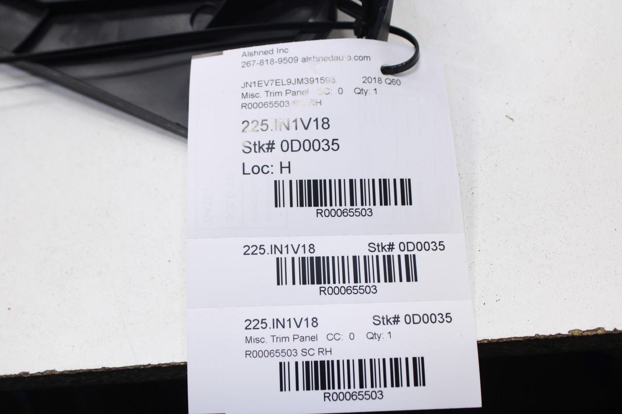 2017-21 Infiniti Q60 Luxe Rear Right Side Door Trim Panel w/ Speaker 76900-5CA1B - Alshned Auto Parts