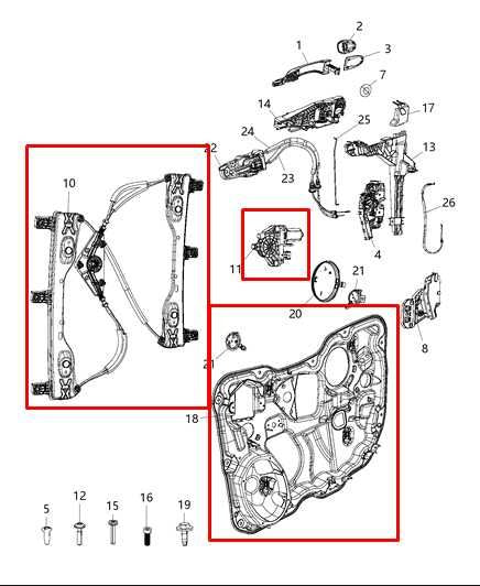2014-2023 Jeep Cherokee Latitude FR LH Door Window Regulator w/ Carrier Plate - Alshned Auto Parts