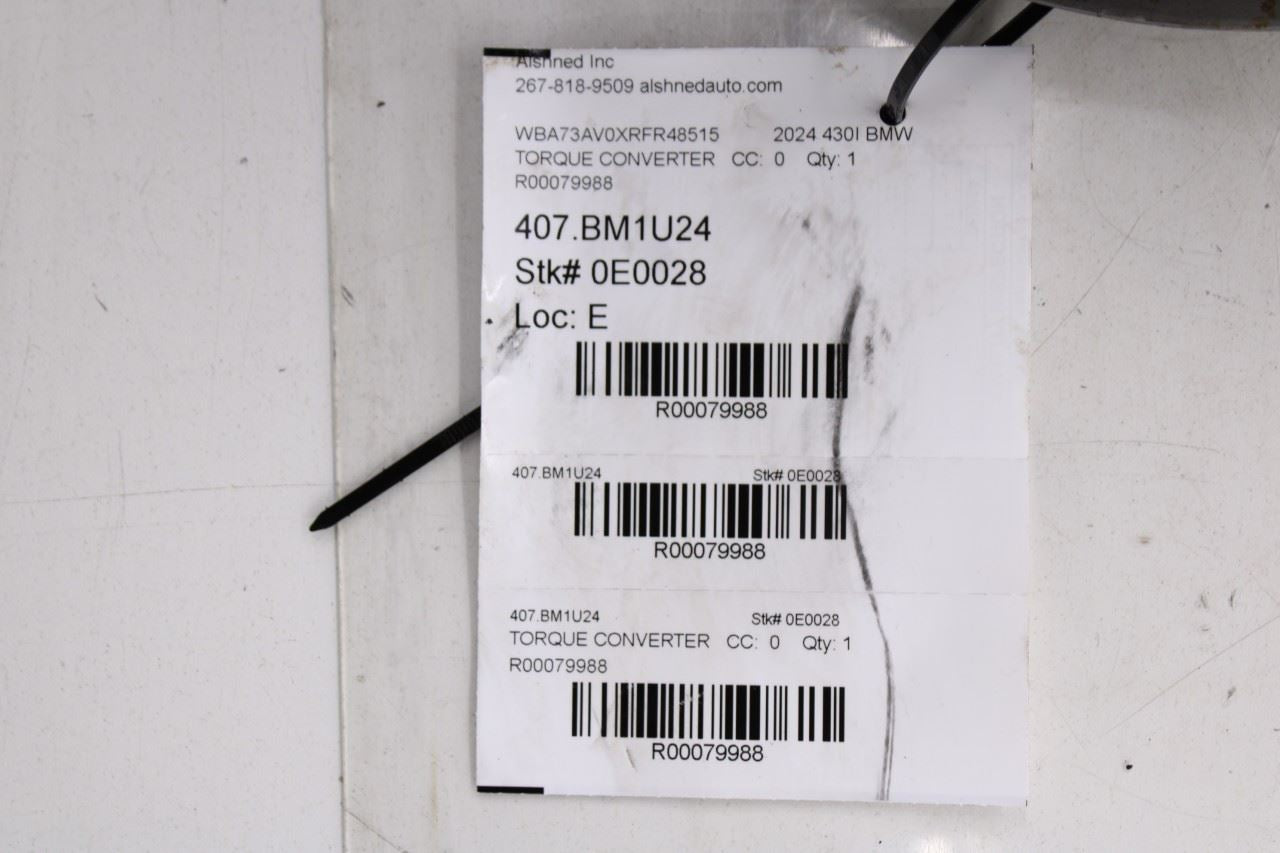 2024 BMW 430i Gran Coupe xDrive 2.0L Transmission Torque Converter 24008743407 - Alshned Auto Parts