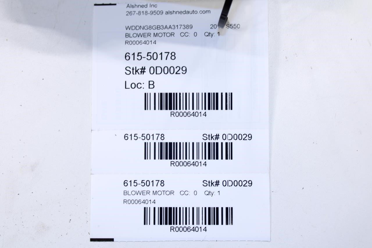2007-2013 Mercedes-Benz S550 Front HVAC Heater Blower Motor 221-820-27-14 OEM - Alshned Auto Parts