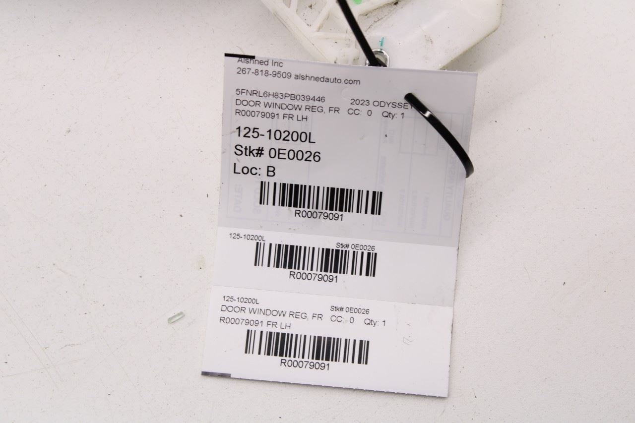 2018-2026 Honda Odyssey Touring Front Left Side Door Window Regulator w/ Motor - Alshned Auto Parts