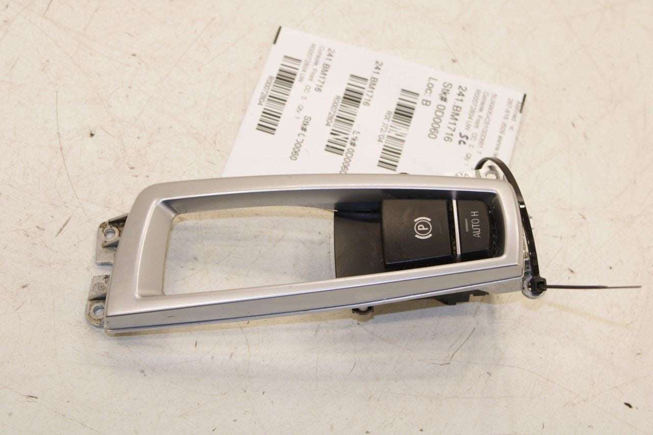 11-17 BMW X3 xDrive28i Center Console Parking Brake Control Switch w/ Bezel Trim - Alshned Auto Parts