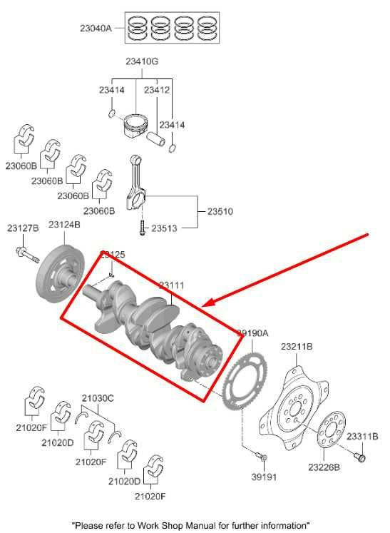 2021-2024 Kia K5 GT-Line 1.6L Engine Crankshaft 34K 399L6-2MK00 OEM - Alshned Auto Parts
