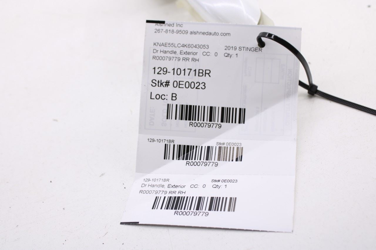 2018-23 Kia Stinger GT2 AWD 3.3L Rear Passenger Right Side Door Exterior Handle - Alshned Auto Parts
