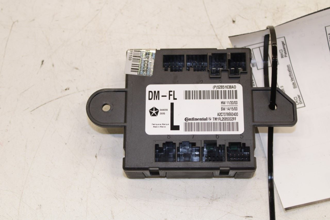 2014-16 Maserati Ghibli S Q4 3.0L AWD Front Driver Left Side Door Control Module - Alshned Auto Parts