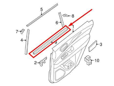 2014-2020 Infiniti QX60 Rear Left Door Belt Inner Weatherstrip 82834-3JA2C OEM - Alshned Auto Parts