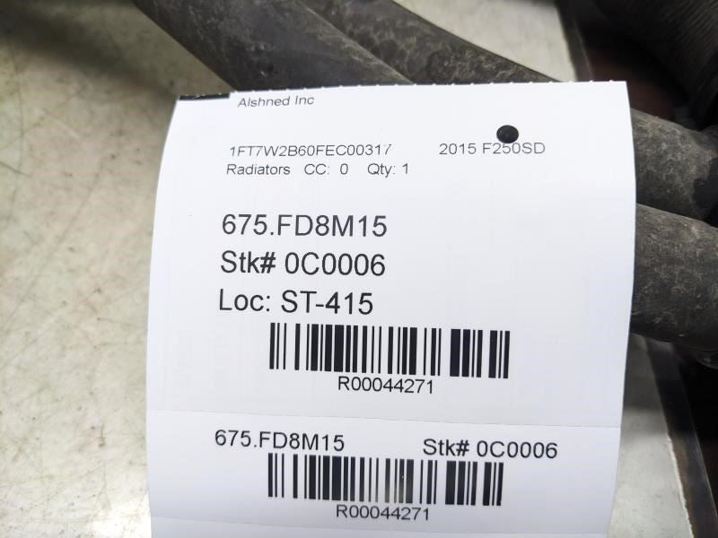 2013-2016 Ford F250SD Radiator Coolant Connector Hose BC3Z-8286-L OEM