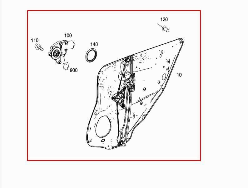 10-16 Mercedes-Benz E 350 Luxury 4Matic RR Left Door Window Regulator w/ Carrier1