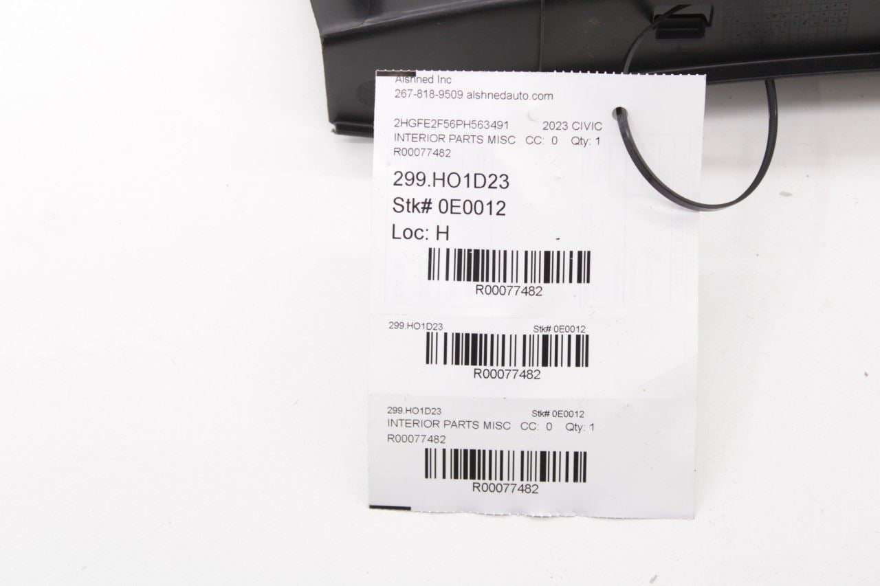 2022-2026 Honda Civic Sport Rear Trunk Sill Scuff Kick Plate Trim Finish Panel - Alshned Auto Parts