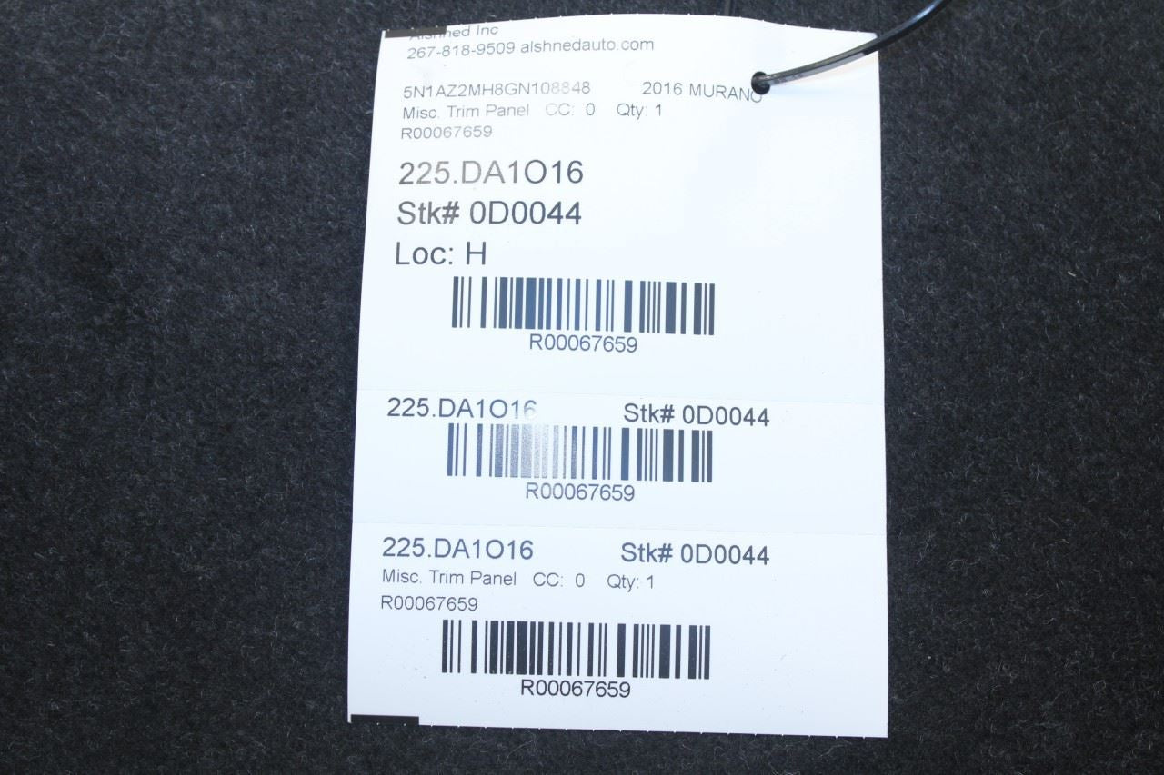 2015-2024 Nissan Murano Platinum Rear Left Trunk Floor Storage Compartment Cover - Alshned Auto Parts