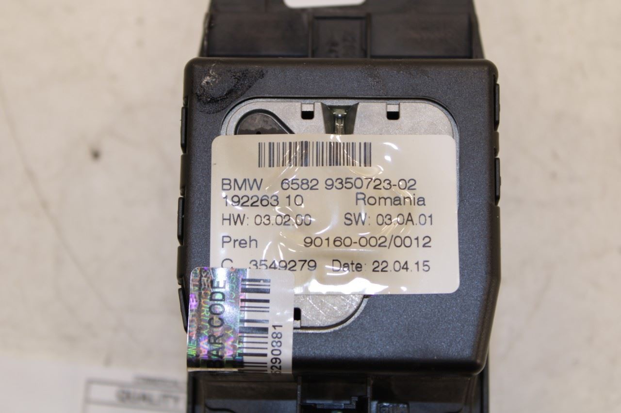11-17 BMW X3 xDrive28i 2.0L Center Console Media Control Switch 65-82-9-350-723 - Alshned Auto Parts
