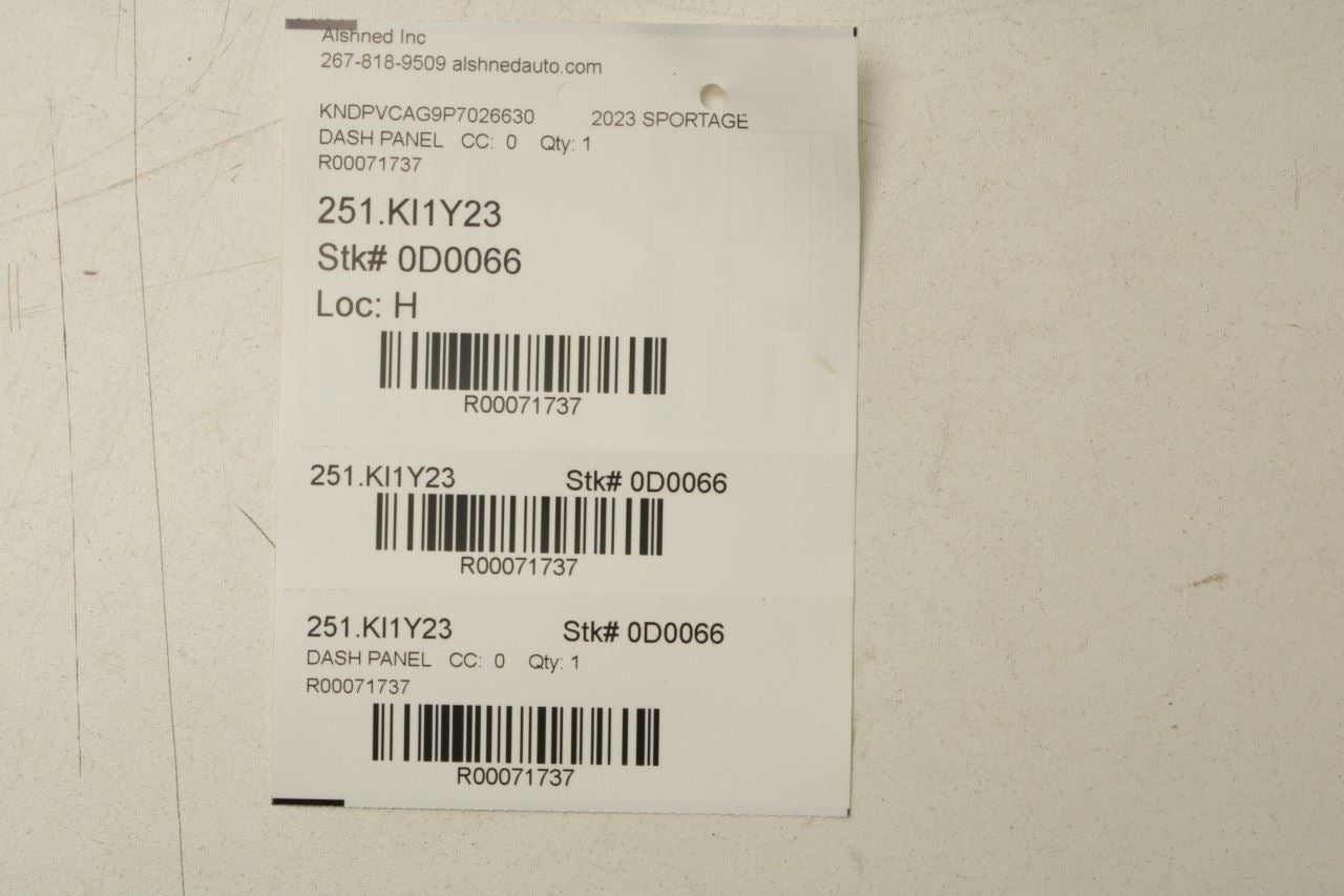 23-25 Kia Sportage Hybrid EX Dash Center and Left Trim Panel Cover 84795P1100AYT - Alshned Auto Parts