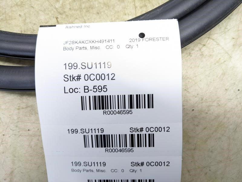 2019-2023 Subaru Forester Rear Left Door Weatherstrip On Body 63572SJ010 OEM - Alshned Auto Parts