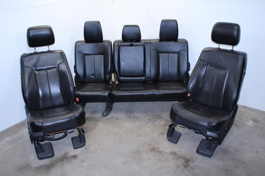 2013-16 Ford F250 SD Crew Cab Front & Rear Seats Leather BC3Z-9661018-C OEM - Alshned Auto Parts