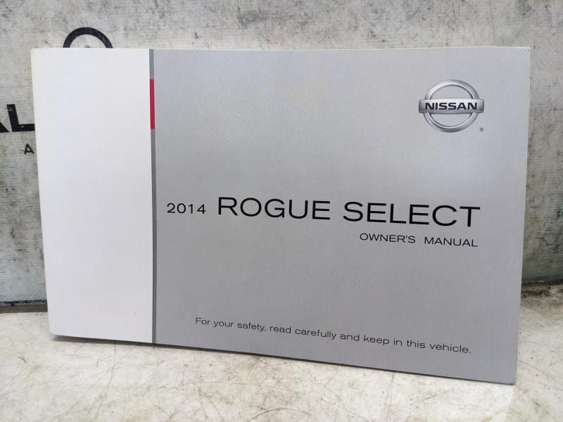 2014 Nissan Rogue Select Owners Manual Set with Case OM14E00S35U0 OEM - Alshned Auto Parts