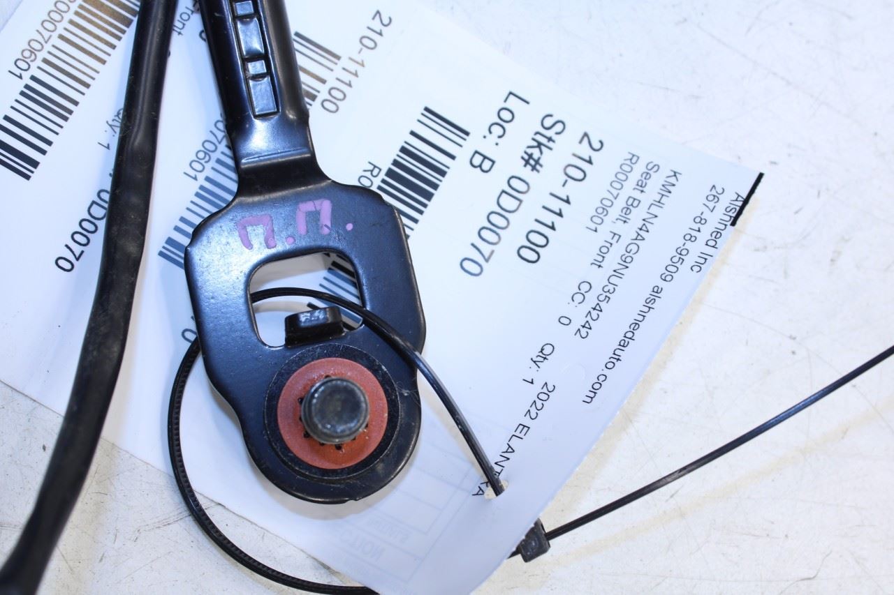 2021-23 Hyundai Elantra SEL 2.0L FWD Front Passenger Right Side Seat Belt Buckle - Alshned Auto Parts