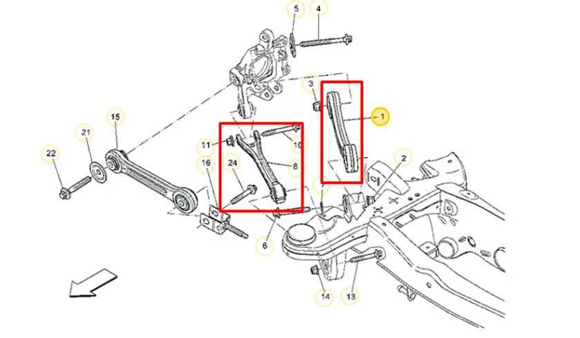 17-21 Maserati Ghibli RWD Rear Driver Left Side Suspension Control Arm Set of 4 - Alshned Auto Parts