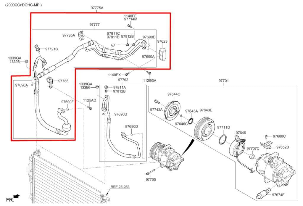 2016-18 Hyundai Elantra 2.0L AC Conditioning Suction and Liquid Hose Line *ReaD* - Alshned Auto Parts